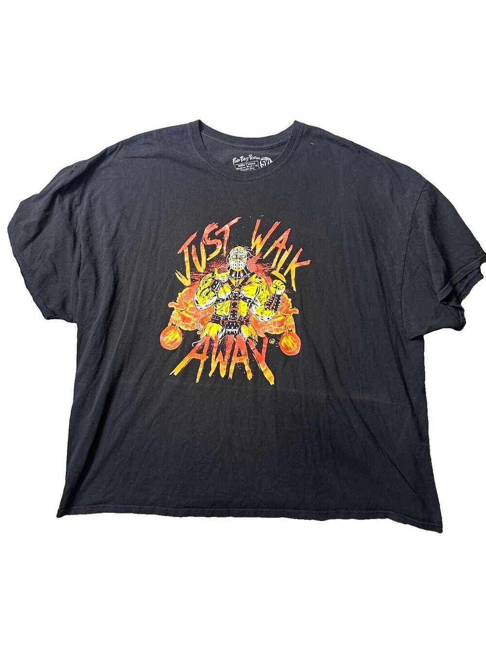 Pizza Party Just Walk Away Mad Max Road Warrior Graphic T Shirt Black USA